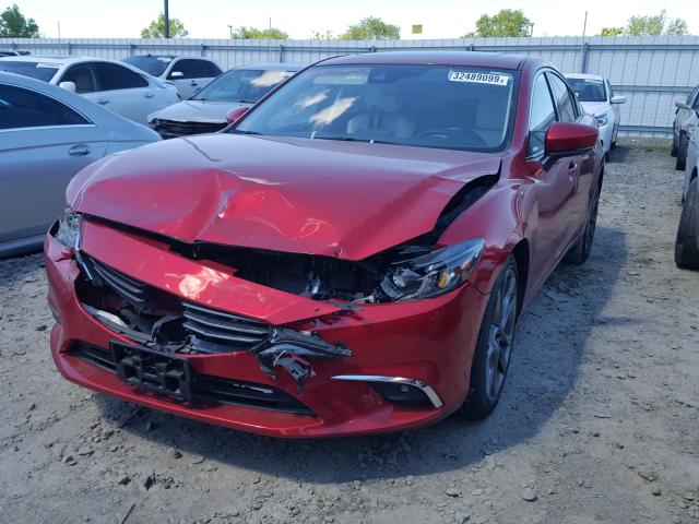 JM1GL1W55H1112264 - 2017 MAZDA 6 GRAND TO RED photo 2