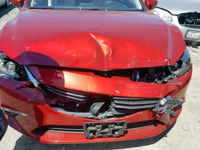 JM1GL1W55H1112264 - 2017 MAZDA 6 GRAND TO RED photo 9