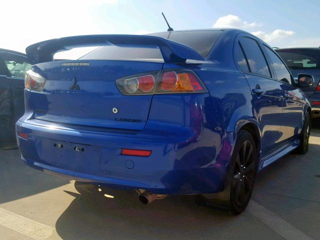 JA32U8FW2CU024013 - 2012 MITSUBISHI LANCER GT BLUE photo 4