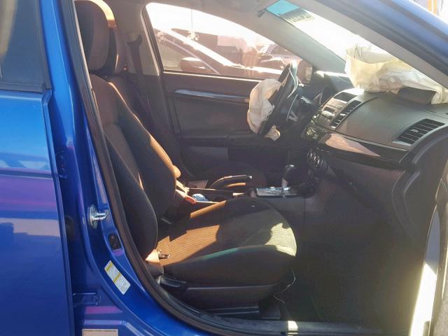 JA32U8FW2CU024013 - 2012 MITSUBISHI LANCER GT BLUE photo 5