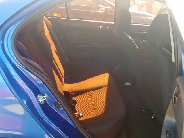 JA32U8FW2CU024013 - 2012 MITSUBISHI LANCER GT BLUE photo 6