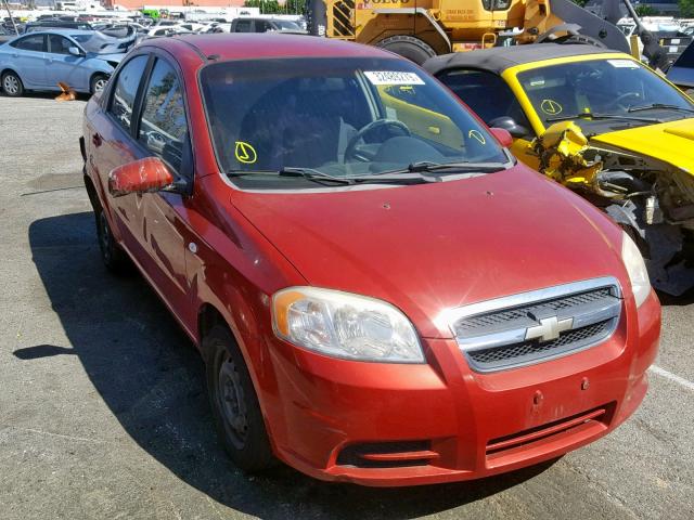 KL1TD56698B041552 - 2008 CHEVROLET AVEO BASE Qırmızı foto 1