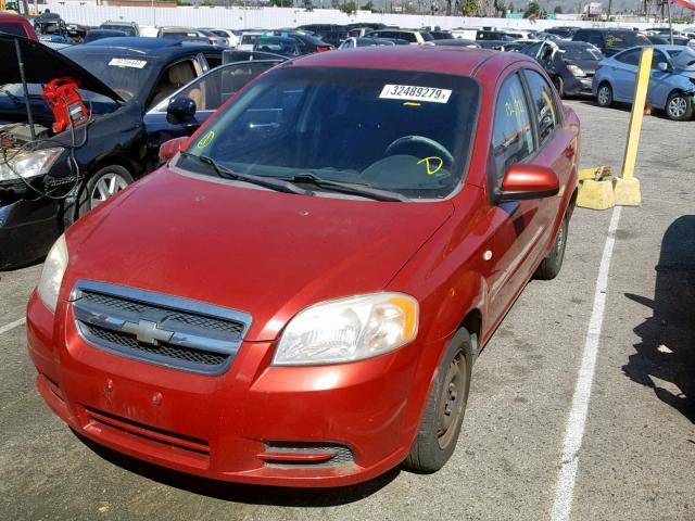 KL1TD56698B041552 - 2008 CHEVROLET AVEO BASE Qırmızı foto 2