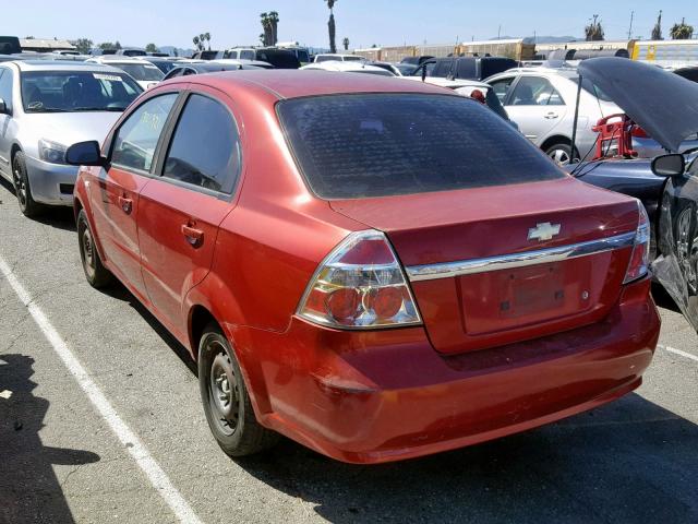 KL1TD56698B041552 - 2008 CHEVROLET AVEO BASE Qırmızı foto 3
