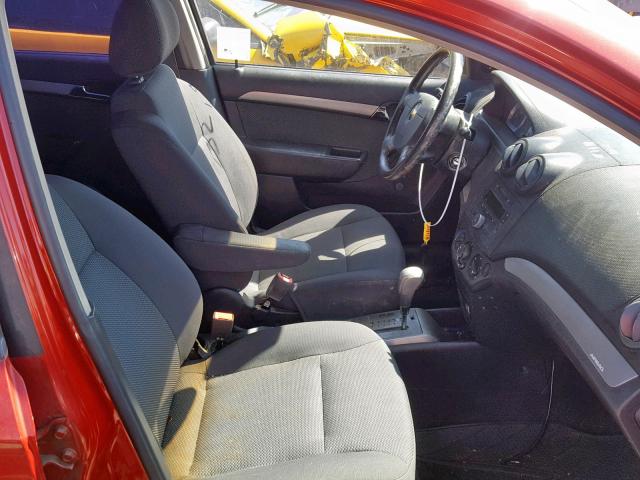 KL1TD56698B041552 - 2008 CHEVROLET AVEO BASE Qırmızı foto 5