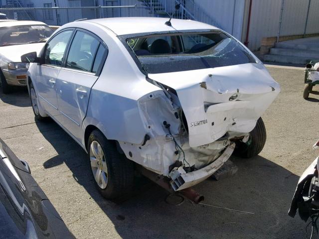 3N1AB61E98L659854 - 2008 NISSAN SENTRA 2.0 WHITE photo 3