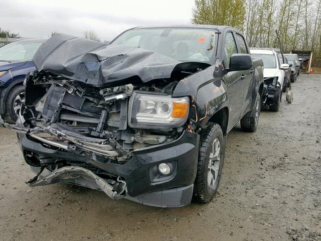 1GTG6BE39F1179329 - 2015 GMC CANYON SLE BLACK photo 2