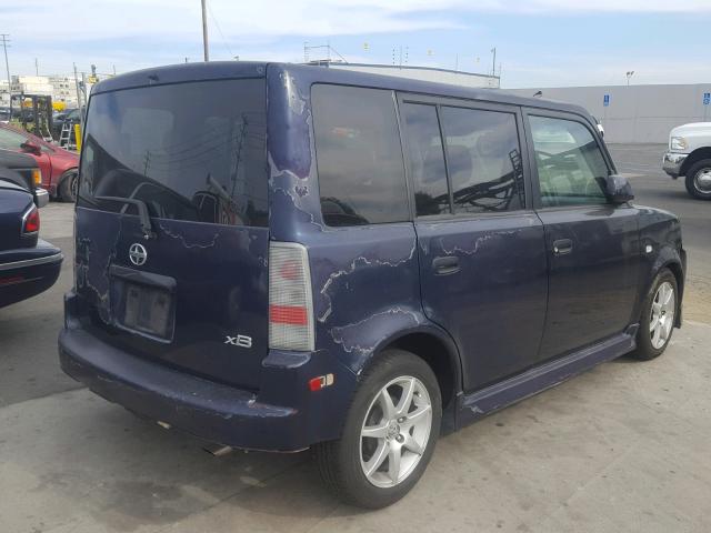 JTLKT324964051388 - 2006 TOYOTA SCION BLUE photo 4