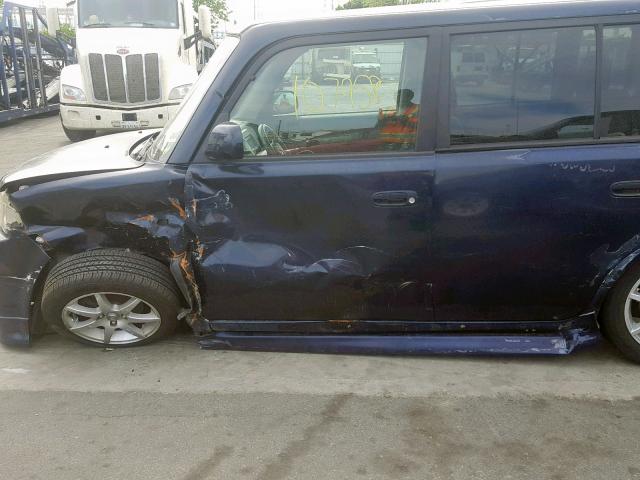 JTLKT324964051388 - 2006 TOYOTA SCION BLUE photo 9