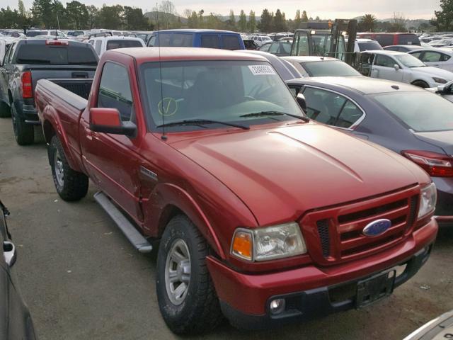 1FTYR10U16PA73802 - 2006 FORD RANGER RED photo 1