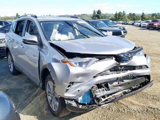 JTMDJREV4JD182769 - 2018 TOYOTA RAV4 HV LI SILVER photo 1