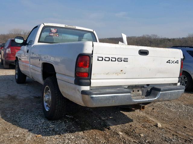 3B7KC26Z11M547794 - 2001 DODGE RAM 2500 WHITE photo 3