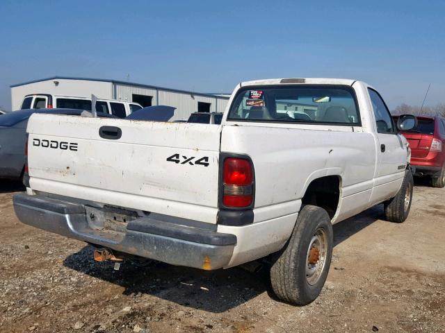 3B7KC26Z11M547794 - 2001 DODGE RAM 2500 WHITE photo 4