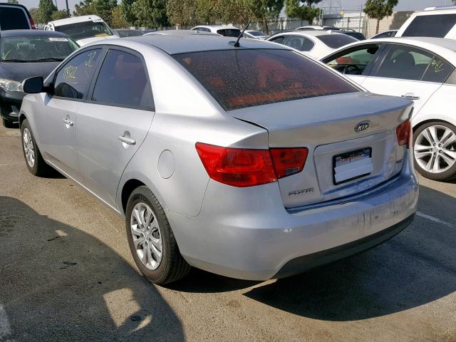 KNAFU4A26B5334168 - 2011 KIA FORTE EX SILVER photo 3