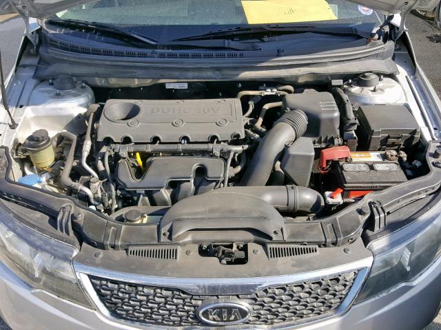 KNAFU4A26B5334168 - 2011 KIA FORTE EX SILVER photo 7