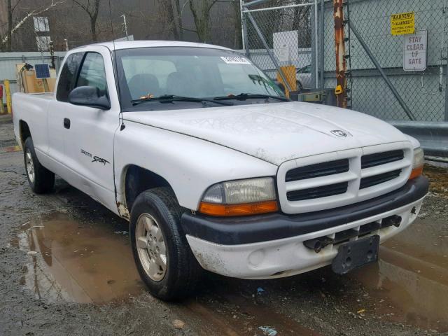 1B7GL22X61S223676 - 2001 DODGE DAKOTA WHITE photo 1