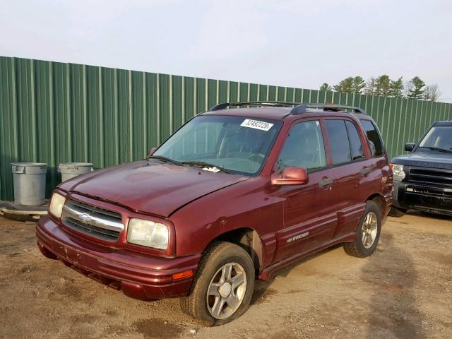 2CNBJ634036934464 - 2003 CHEVROLET TRACKER LT MAROON photo 2