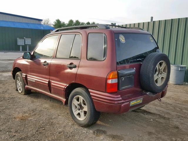 2CNBJ634036934464 - 2003 CHEVROLET TRACKER LT MAROON photo 3