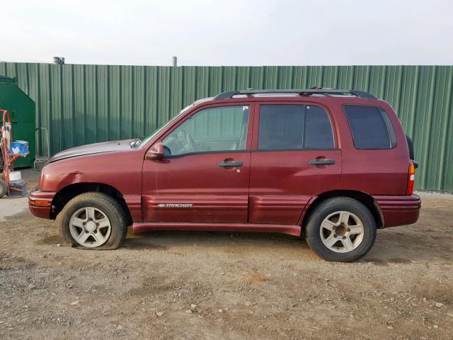 2CNBJ634036934464 - 2003 CHEVROLET TRACKER LT MAROON photo 9