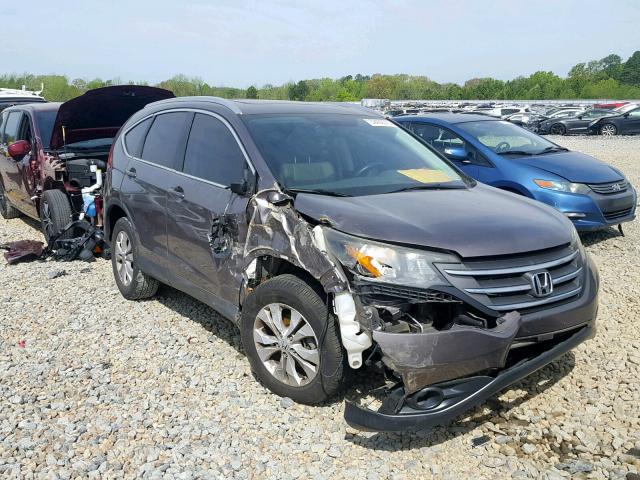 5J6RM3H7XDL017434 - 2013 HONDA CR-V EXL BROWN photo 1