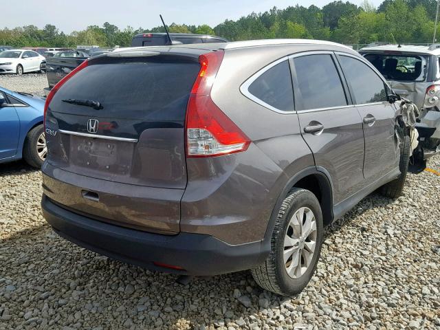 5J6RM3H7XDL017434 - 2013 HONDA CR-V EXL BROWN photo 4