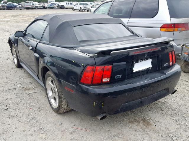 1FAFP45X44F227784 - 2004 FORD MUSTANG GT BLACK photo 3