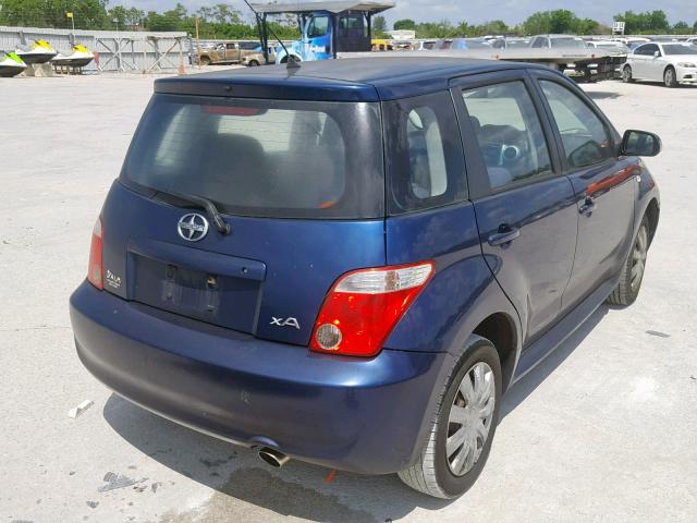 JTKKT604860146007 - 2006 TOYOTA SCION XA BLUE photo 4