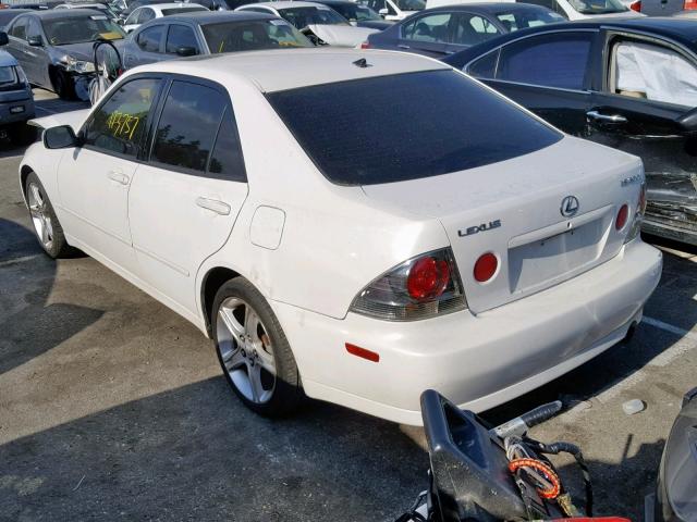 JTHBD182310030988 - 2001 LEXUS IS 300 WHITE photo 3