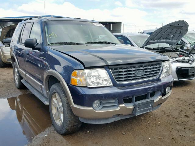 1FMDU74W54UB70586 - 2004 FORD EXPLORER E BLUE photo 1