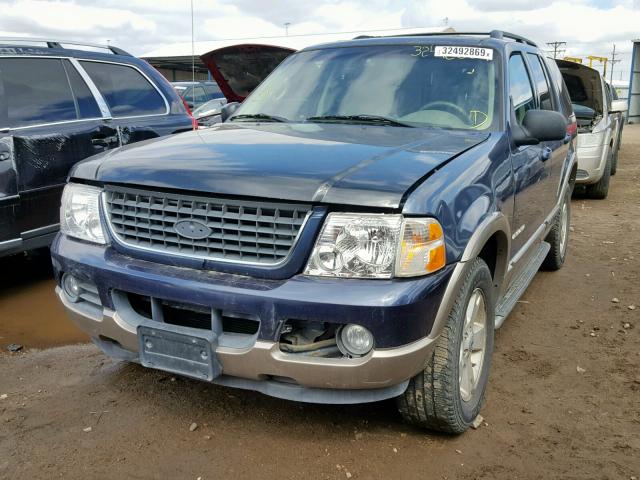 1FMDU74W54UB70586 - 2004 FORD EXPLORER E BLUE photo 2