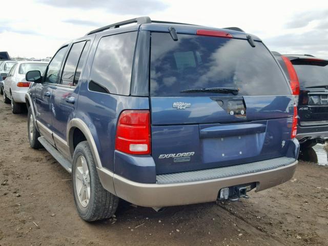 1FMDU74W54UB70586 - 2004 FORD EXPLORER E BLUE photo 3