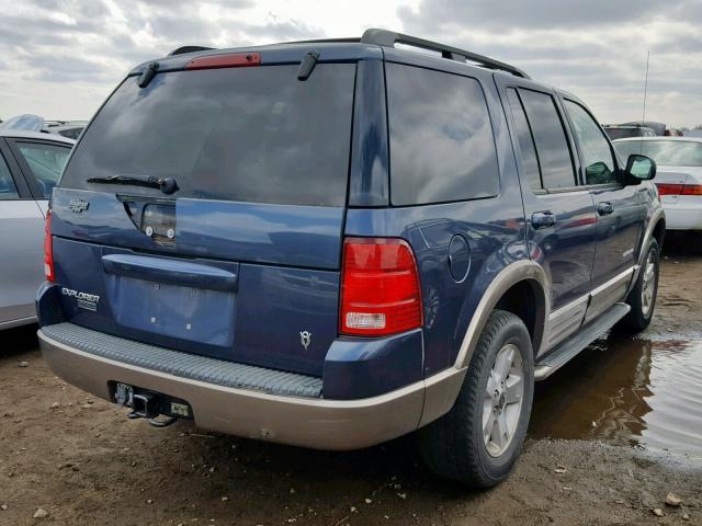 1FMDU74W54UB70586 - 2004 FORD EXPLORER E BLUE photo 4