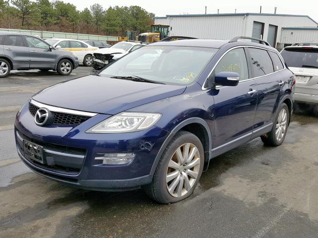 JM3TB38V780144589 - 2008 MAZDA CX-9 BLUE photo 2