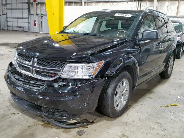 3C4PDCAB8GT101725 - 2016 DODGE JOURNEY SE BLACK photo 2