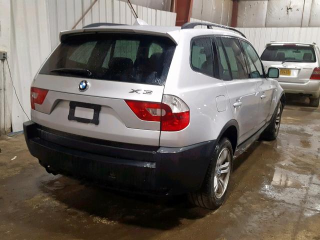 WBXPA93415WD20890 - 2005 BMW X3 3.0I SILVER photo 4