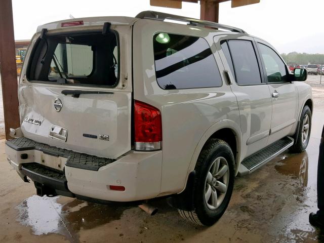 5N1BA0ND8AN610777 - 2010 NISSAN ARMADA SE WHITE photo 4