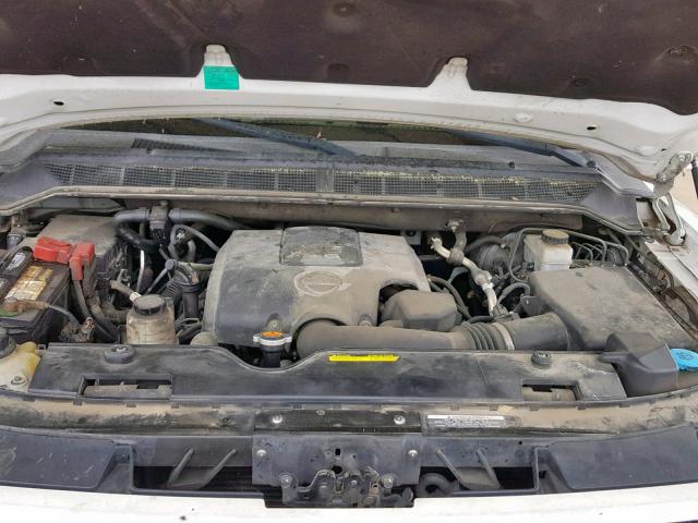 5N1BA0ND8AN610777 - 2010 NISSAN ARMADA SE WHITE photo 7