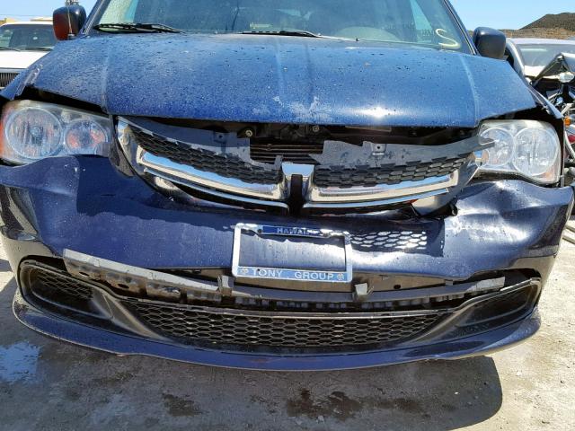 2C4RDGBG8ER175253 - 2014 DODGE GRAND CARA BLUE photo 9