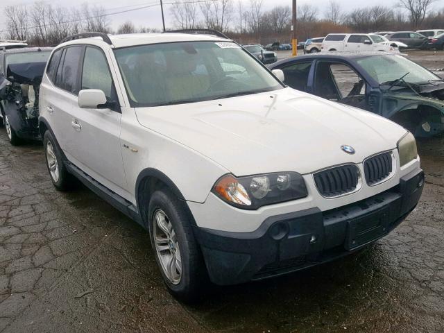 WBXPA93485WD23379 - 2005 BMW X3 3.0I WHITE photo 1