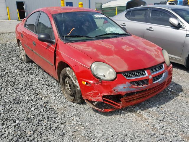 1B3ES26C13D243134 - 2003 DODGE NEON SE RED photo 1