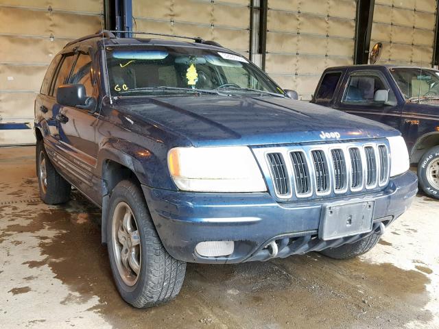 1J4GW58N91C542699 - 2001 JEEP GRAND CHER BLUE photo 1