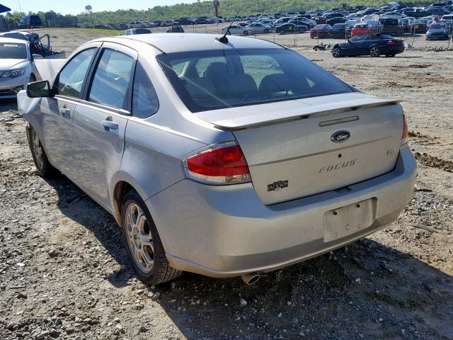 1FAHP36N89W119496 - 2009 FORD FOCUS SES GRAY photo 3