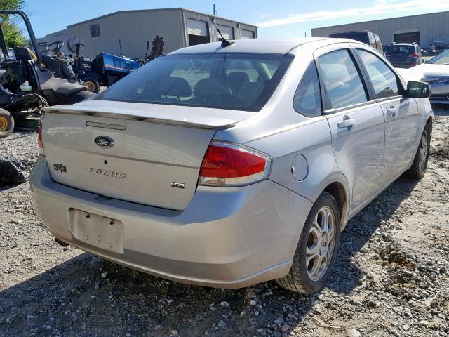 1FAHP36N89W119496 - 2009 FORD FOCUS SES GRAY photo 4