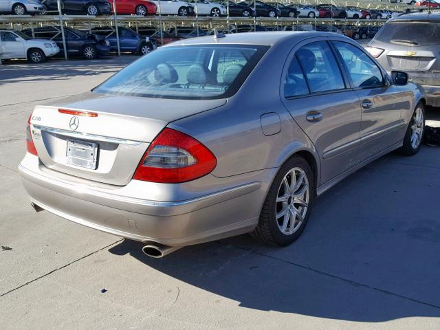 WDBUF56X97B072586 - 2007 MERCEDES-BENZ E 350 BEIGE photo 4