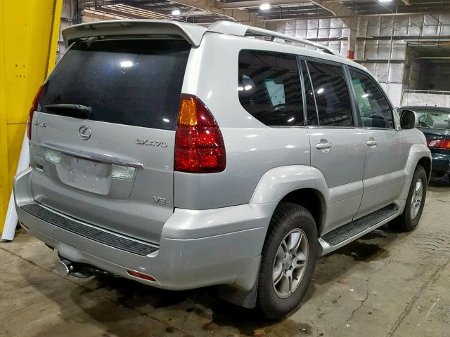 JTJBT20X540059895 - 2004 LEXUS GX 470 GRAY photo 4