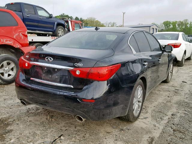 JN1BV7AP2FM357165 - 2015 INFINITI Q50 BASE BLACK photo 4