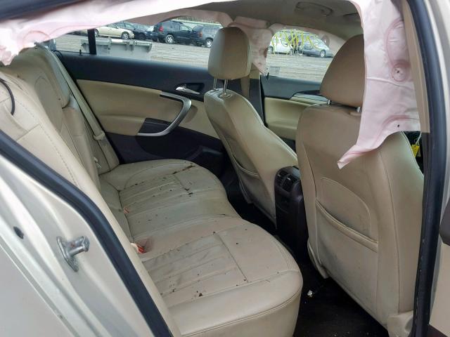 2G4GN5EC8B9182745 - 2011 BUICK REGAL CXL TAN photo 6