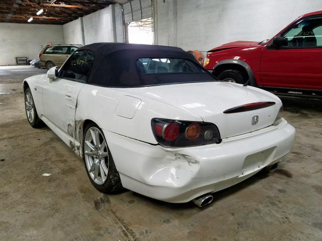 JHMAP21434T000123 - 2004 HONDA S2000  photo 3