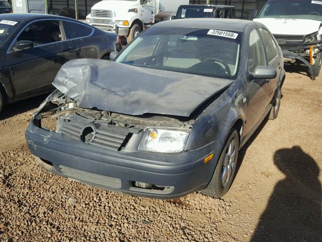 3VWSK69M43M054881 - 2003 VOLKSWAGEN JETTA GLS GRAY photo 2