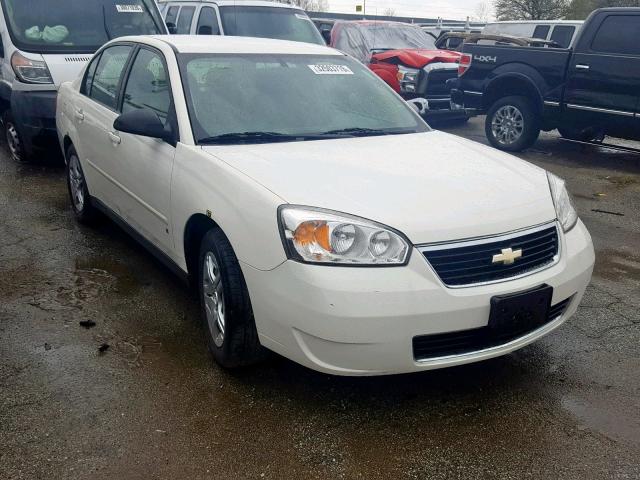 1G1ZS58N77F292406 - 2007 CHEVROLET MALIBU LS WHITE photo 1
